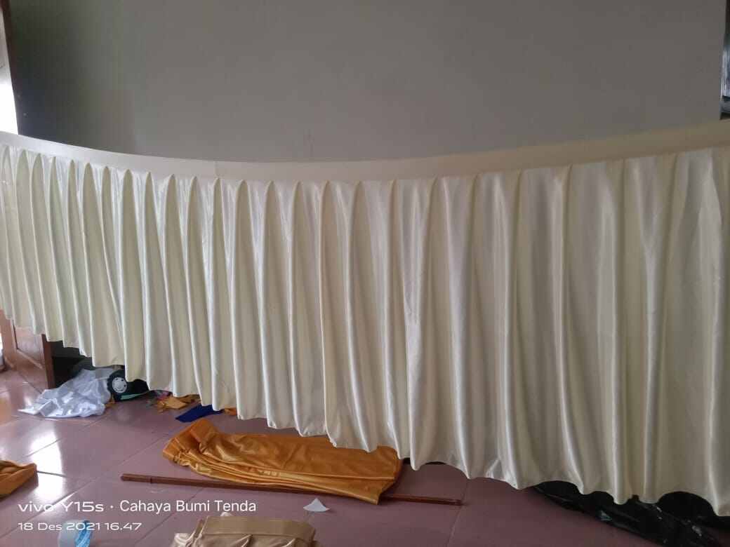 Table Skirting | | Buffet Table Skirt 4 Meters Long - 80 cm High
