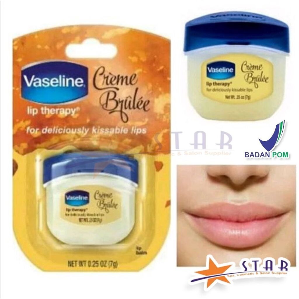 vaseline lip therapy creme brulee 7gr | Lazada Indonesia