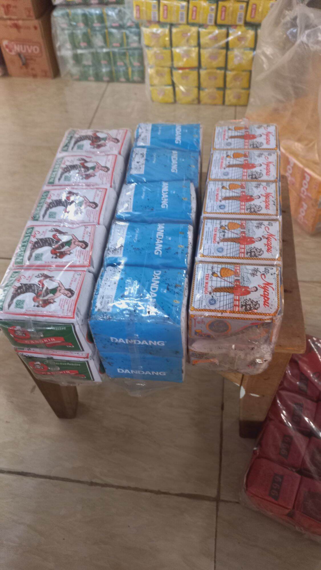 3 paket teh, nyapu, sintren, dandang biru isi 3 pack, 30.pcs