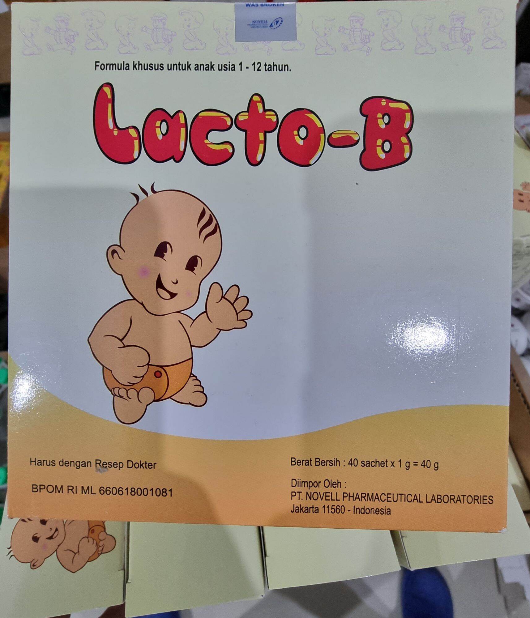 LactoB Sachet Probiotik untuk membantu memelihara dan mengobati