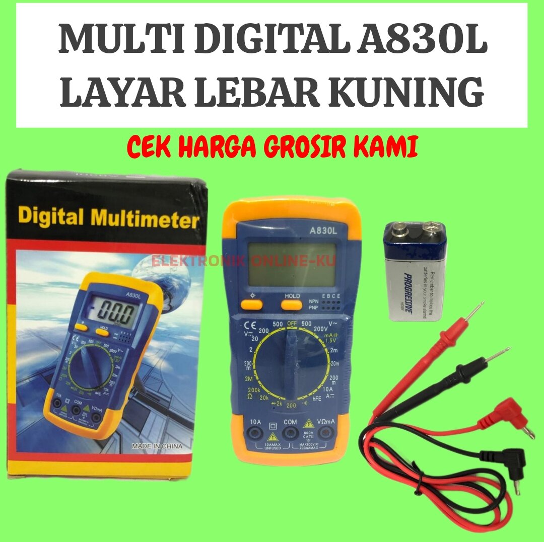 MULTIMETER DIGITAL A830L LAYAR LEBAR KUNING Lazada Indonesia