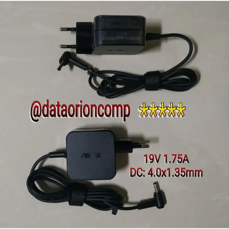 Original Adaptor Charger Asus VivoBook X200 X201 X200CA X200MA X200M S200 X453MA X453S X453 19v 1.75a 4.0x1.35