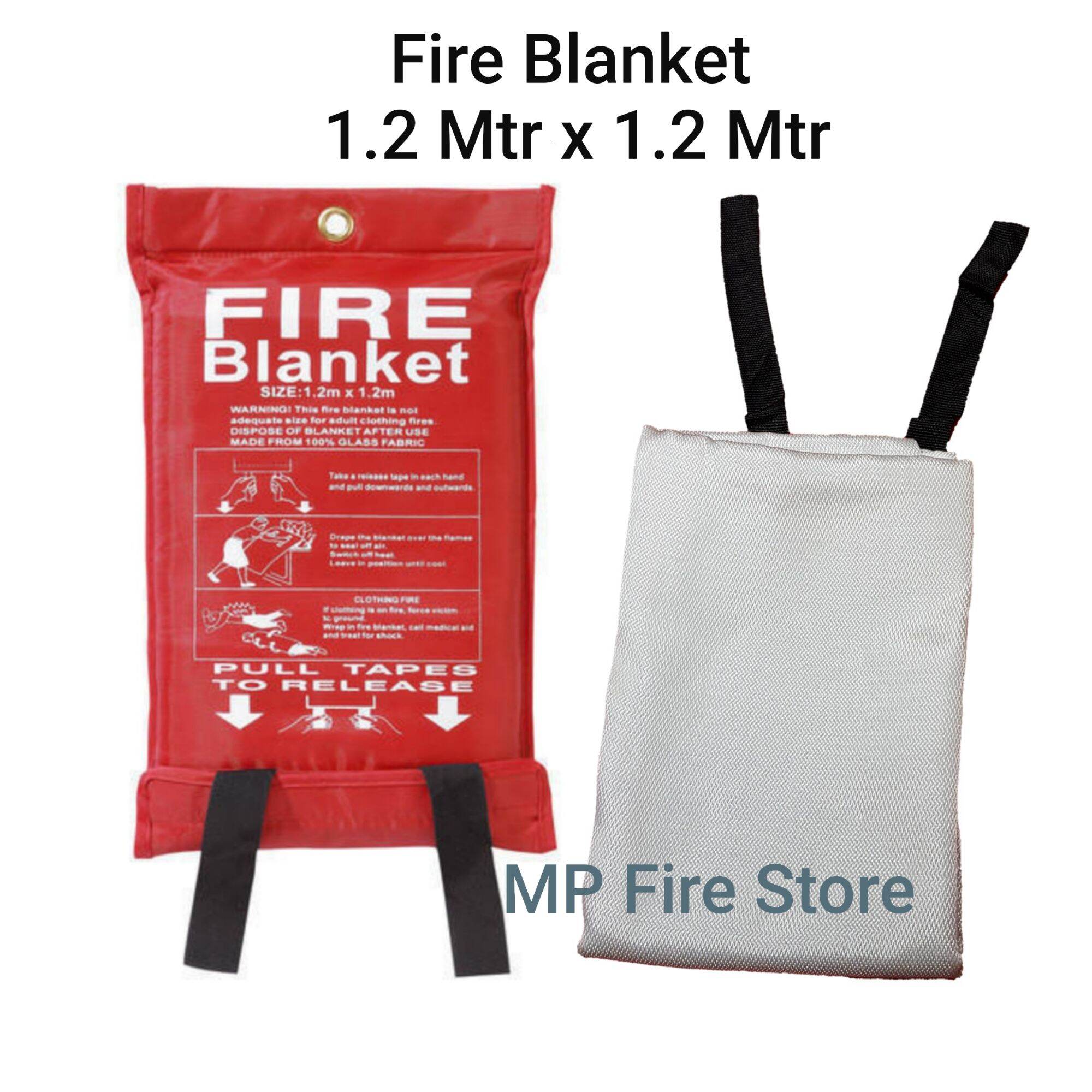 FIRE BLANKET SELIMUT 1.2 X 1.2 M PEMADAM API BARA KEBAKARAN EMERGENCY ...