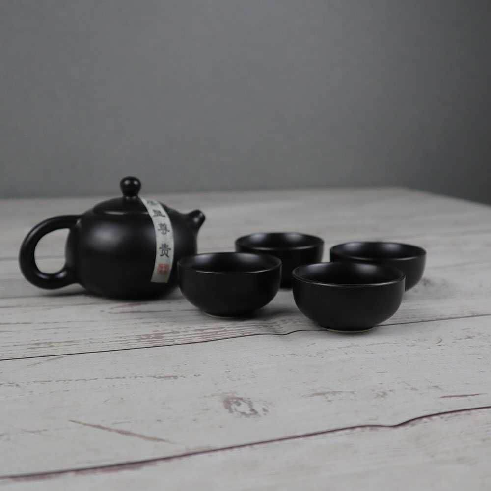 Set Teko Teh Poci Tradisional + Tas Portable Teko Cangkir Teh Chinese Tea Maker Pot Kuno Unik