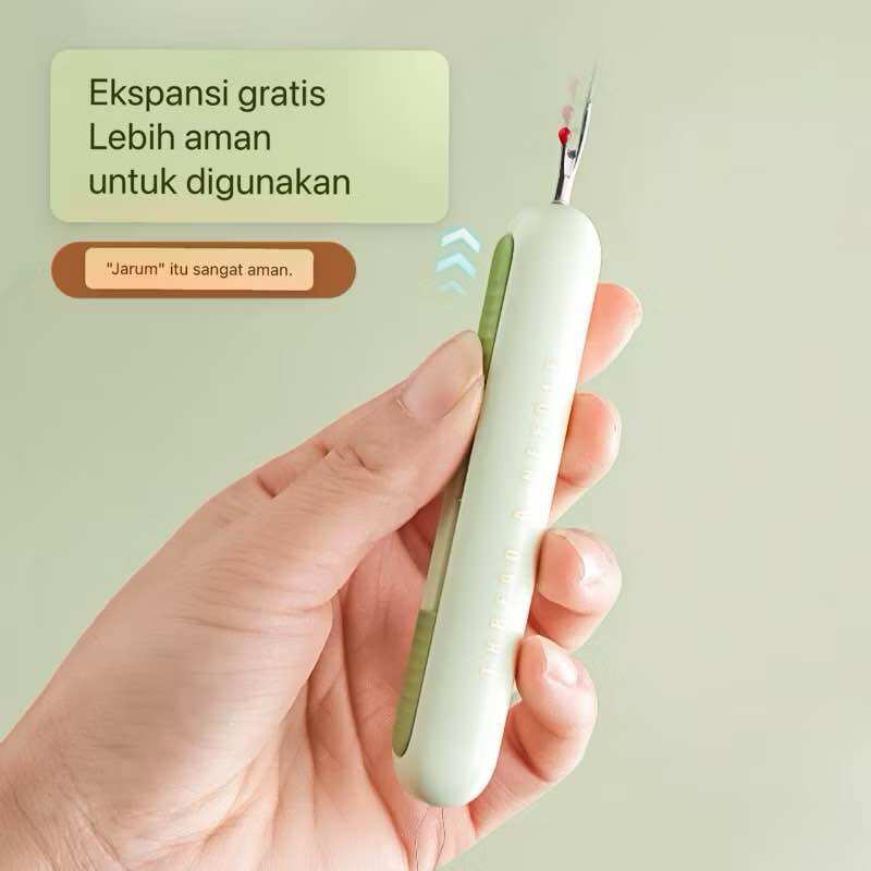MJ88 Pendedel Benang /Alat Pelepas Jahitan /Bongkaran Benang /Pembuka Benang /Perlengkapan Jahit 2in1 /Thread A Needle /Alat Bantu Memasukin Benang Ke Lubang Jarum Jahit Alat Pasang Benang Ke Jarum /Alat Bantu Jahit /Mata Nenek 2in1 /Alat Pemotong Benang