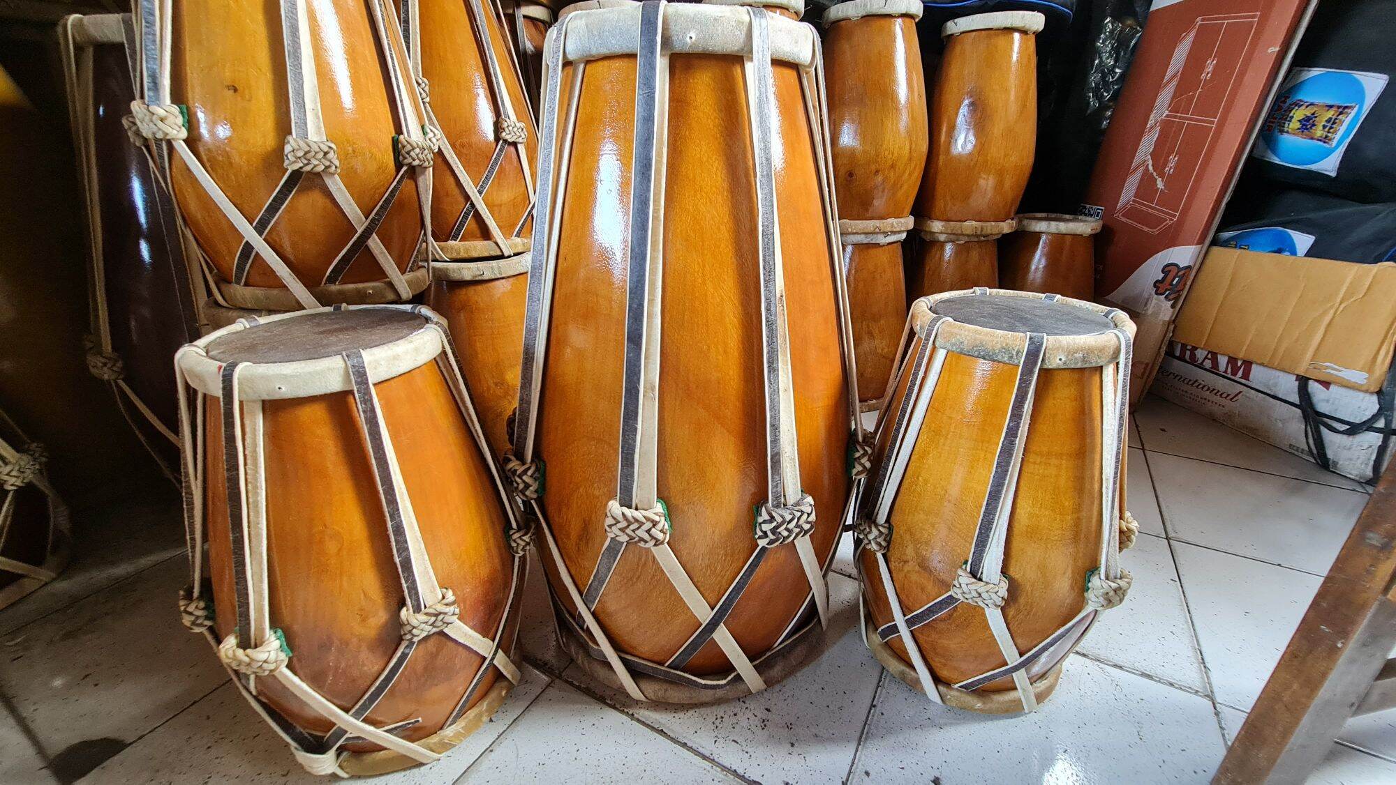 kendang jaipong bahan kayu mangga