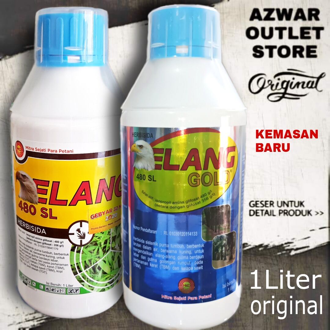 Elang 480sl 1liter Mkd Herbisida Sistemik Racun Rumput Ilalang