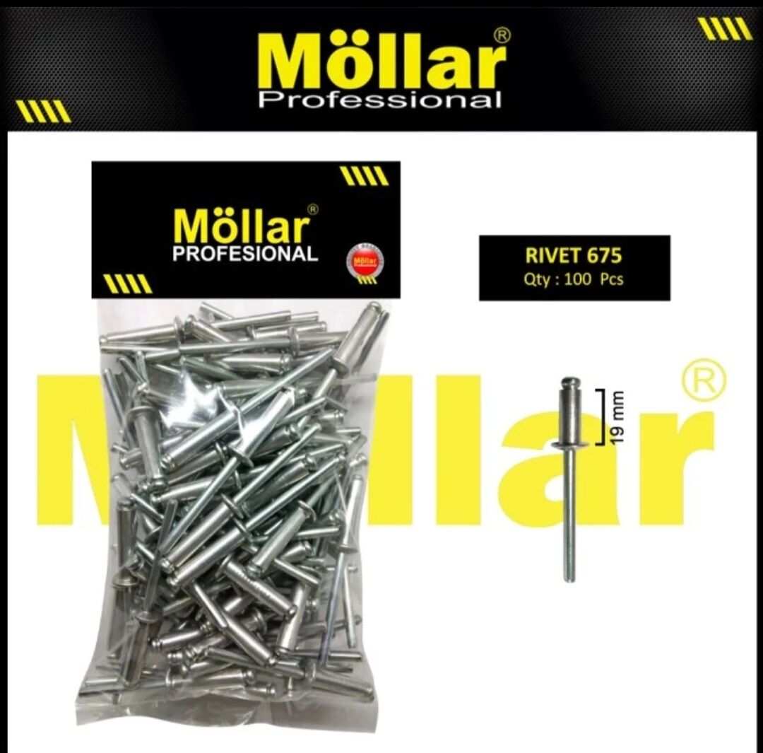 MOLLAR 93-149 Paku Rivet 675 Ripet Tembak 4.8 mm x 19 mm - 100 pcs ...