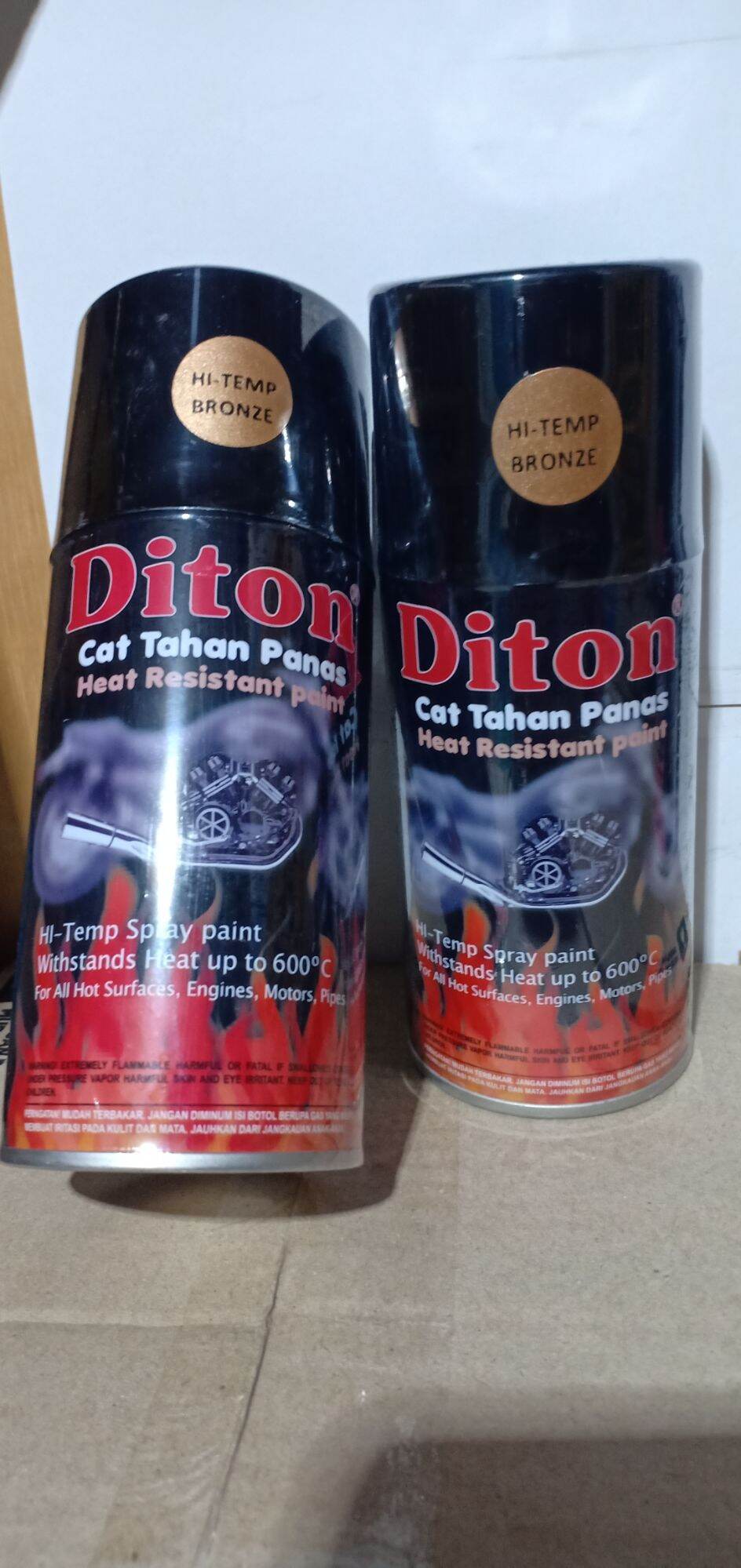 Pilok Pilox Cat Diton Anti Panas Bronzegold Perungu Hi Temp 300cc Cat Tahan Panas Cat Semprot 6734