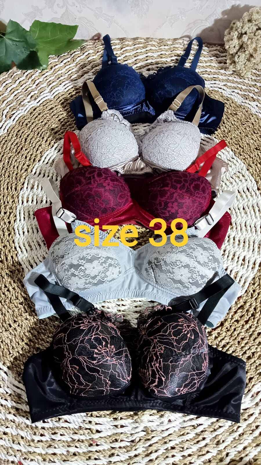 Bra Tanpa Kawat Cup B Full Cup Size 36 - 38 Design Full Burkat