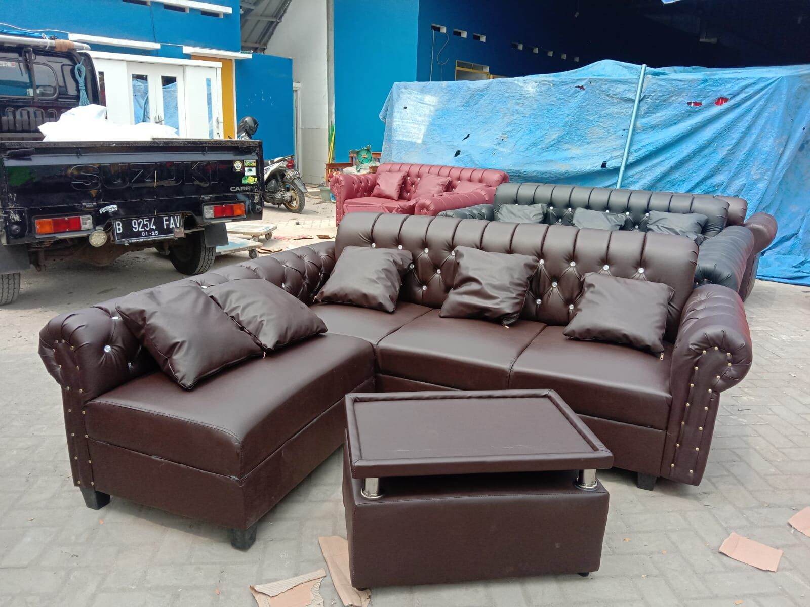 sofa L kancing Lazada Indonesia
