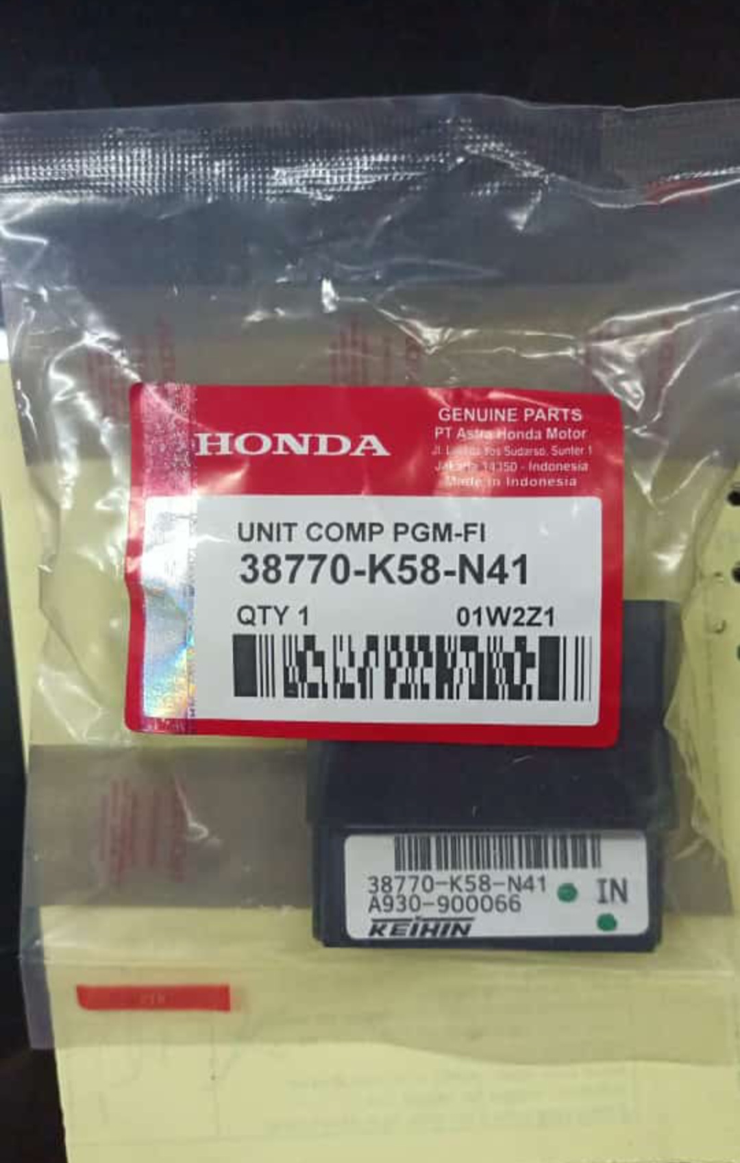 Ecu Ecm Cdi Honda Revo Injeksi Revo Fi F Kode K Original Lazada Indonesia