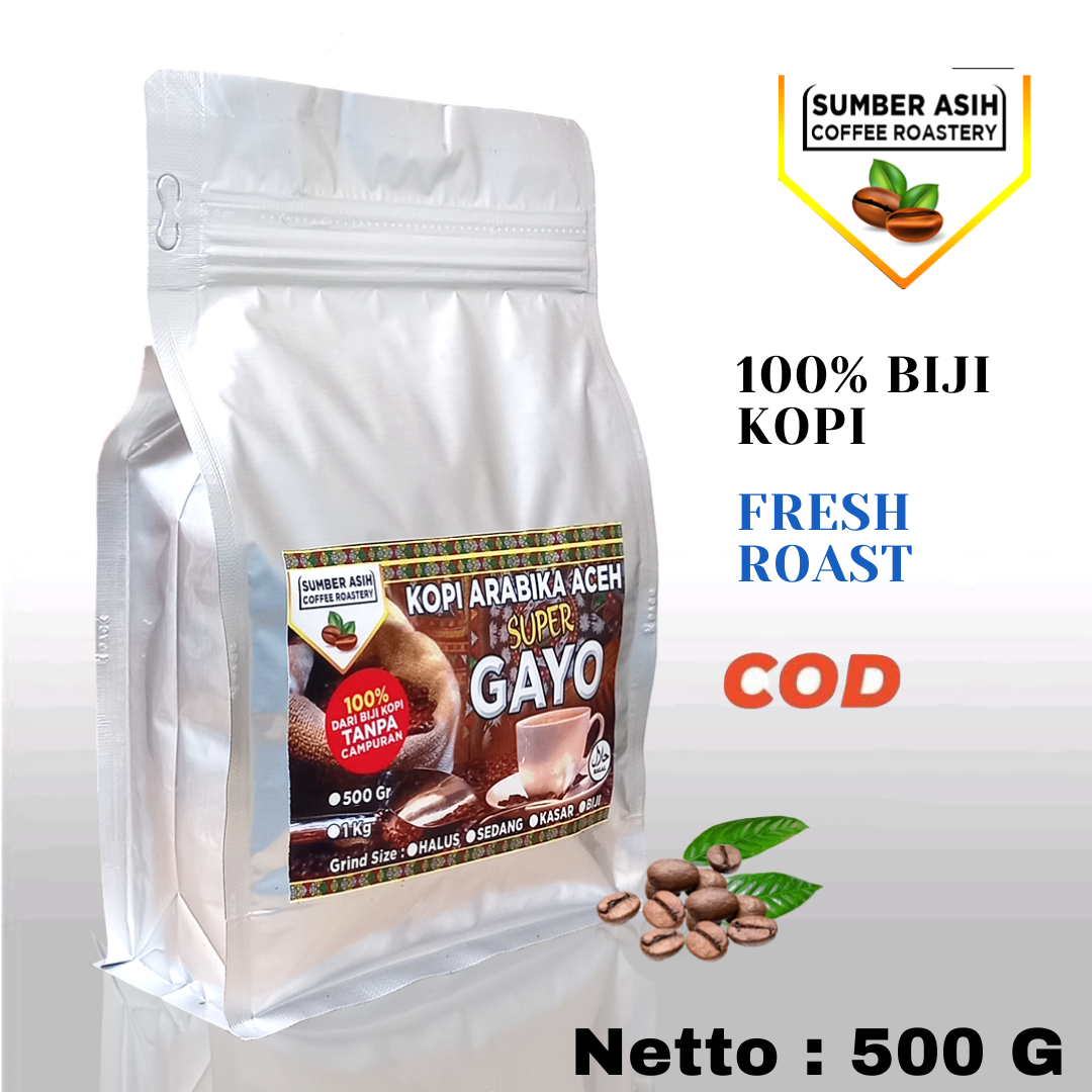 Kopi Arabika Aceh Gayo 500gr / Roasted Commercial Esspresso