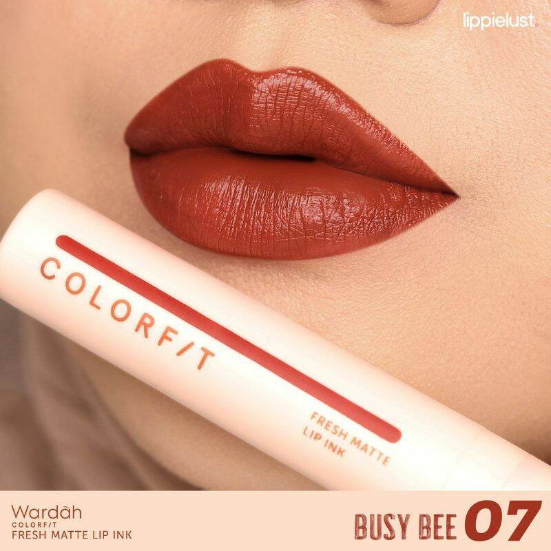 WARDAH Colorfit Fresh Matte Lip Ink 4g/ Serum Bibir Lipstik/ Lipcream ...