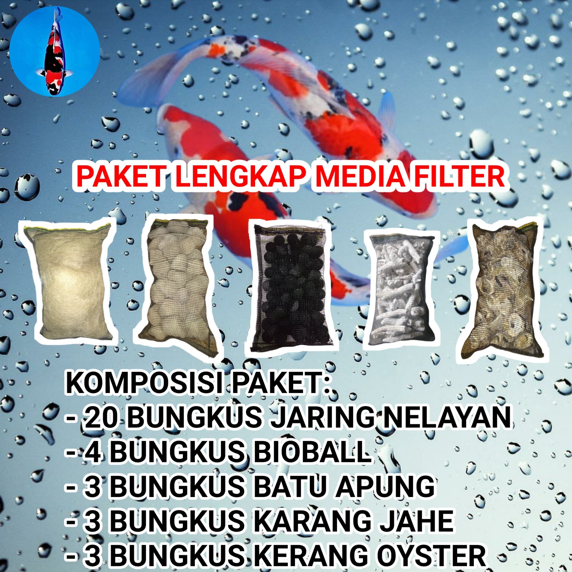 paket media filter biologis kolam koi Lazada Indonesia