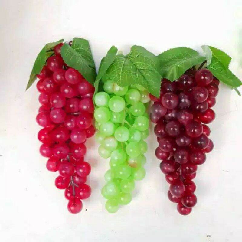 buah anggur palsu bahan karet anggur artificial buah anggur hias