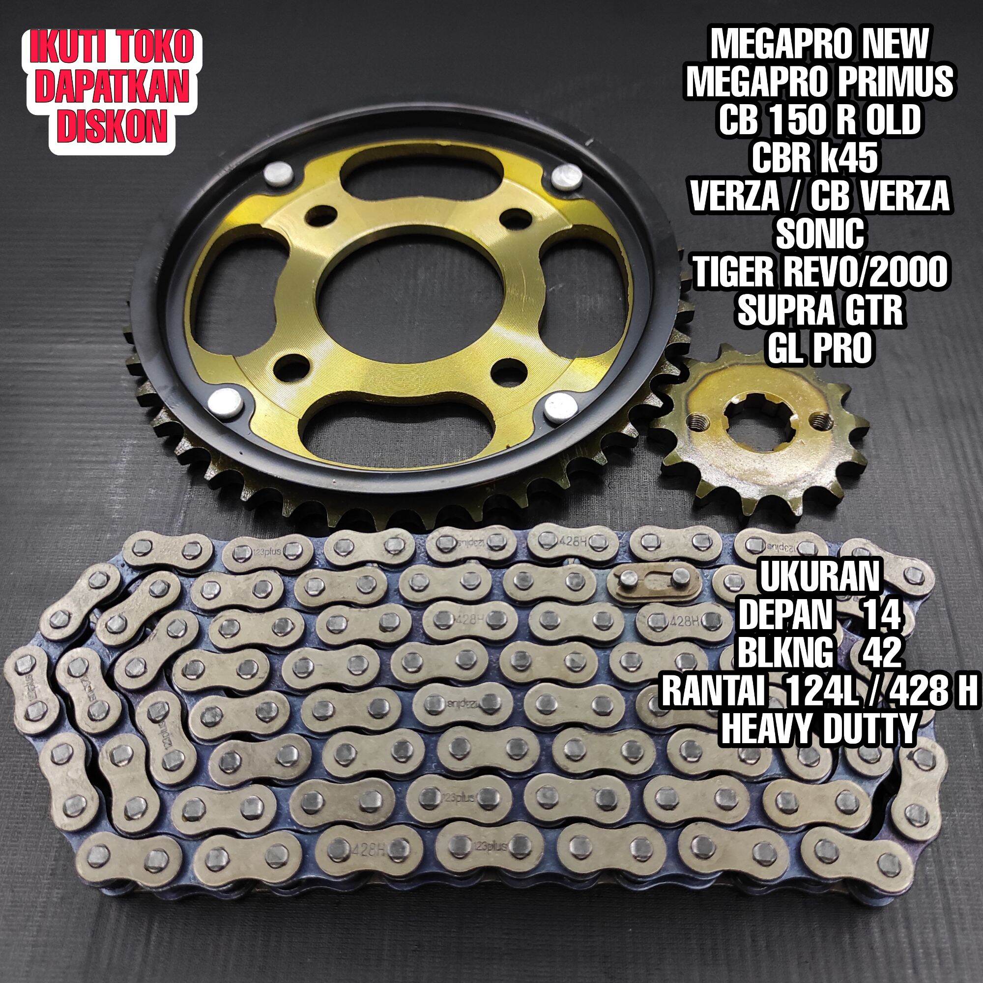 Gear Gir Ger satu paket Ready semua motor Jupiter MX 135 CBR 150R