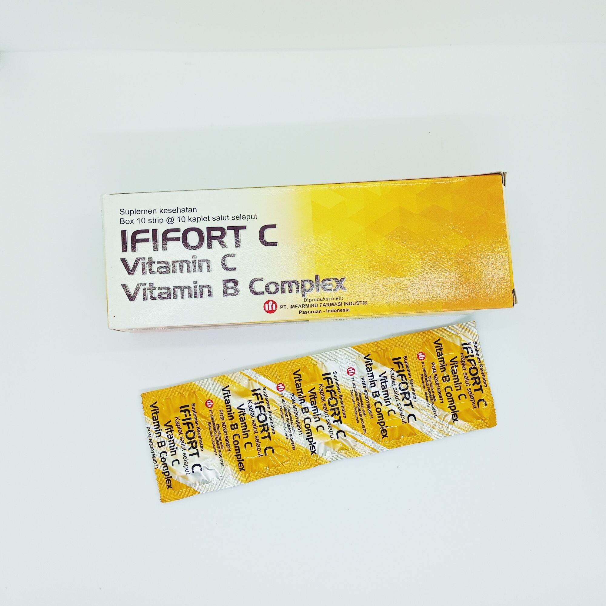 Ififort Bitamin C 500mg + B Complex + Calcium Harga Per Box Lazada