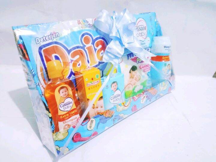 Kado Bayi Parcel Bayi Kado Lahiran Hampers Bayi Newborn hadiah Kado Bayi Laki Laki Kado Bayi Perempuan…