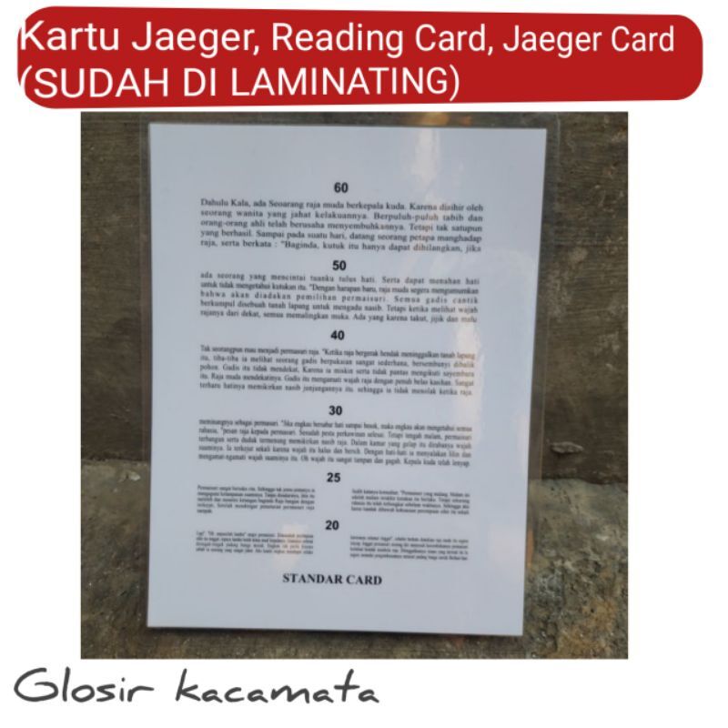 kartu-jaeger-reading-card-jaeger-card-standar-cart-lazada-indonesia
