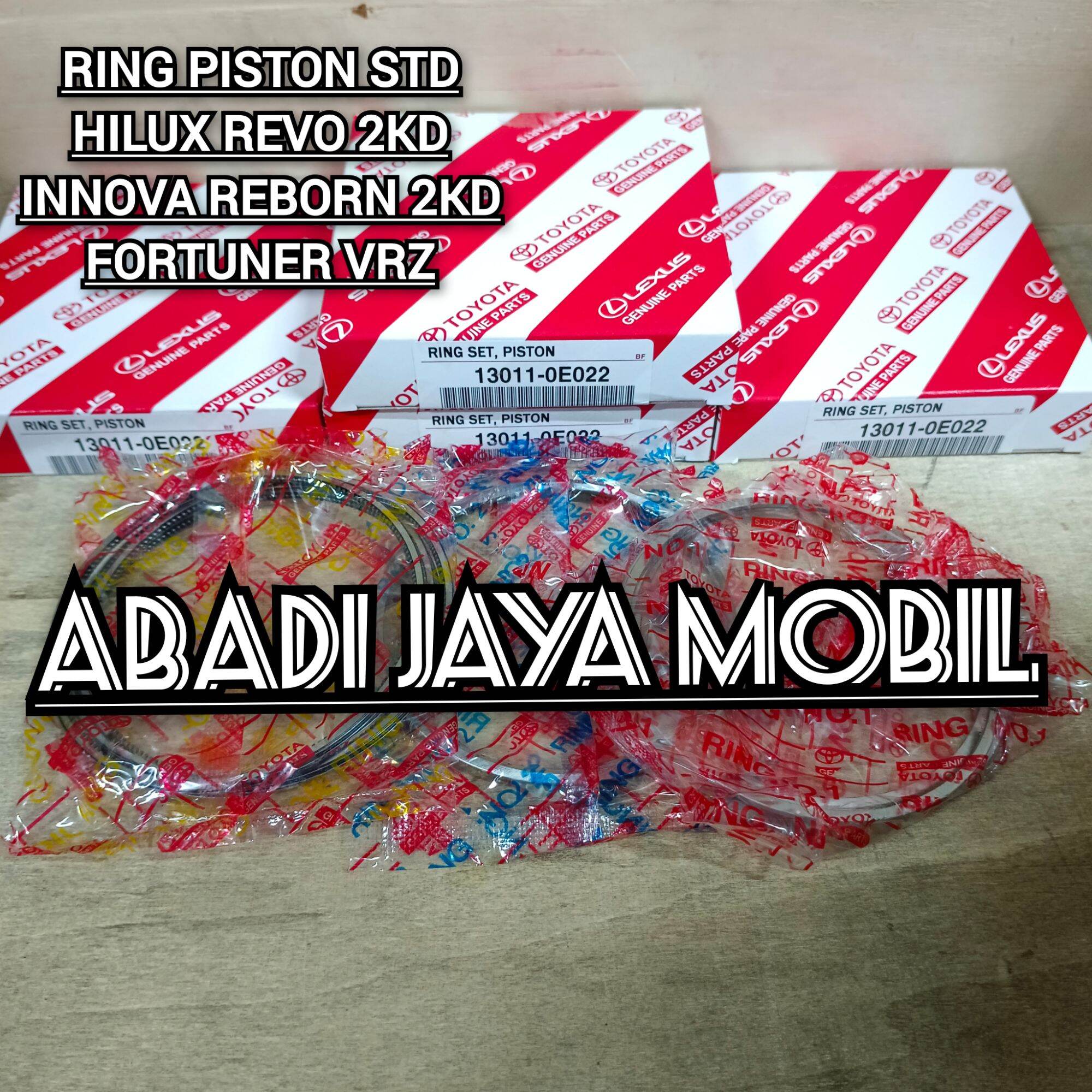 RING PISTON STD RING SEHER STD INNOVA REBORN 2GD HILUX REVO 2GD FORTUNER VRZ 2GD 13011-0E022 Harga 600,000 rupiah*Gratis Ongkir