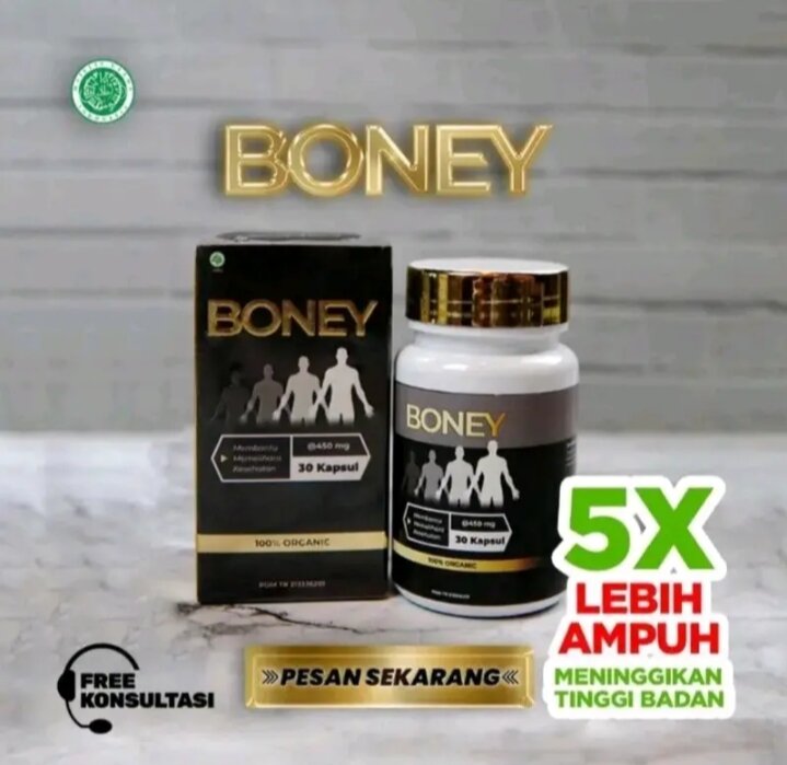 BONEY KAPSUL PENINGGI TERBAIK!!! SUPLEMEN PENINGGI BADAN ORI