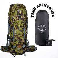 Tas Backpack Carrier / Tas Gunung Osprey 60 Liter Free Cover Bag