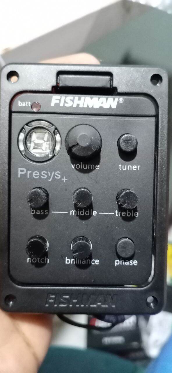 FISHMAN Original OEM Preamp Amplifier Gitar EQ Tuner Black Lazada
