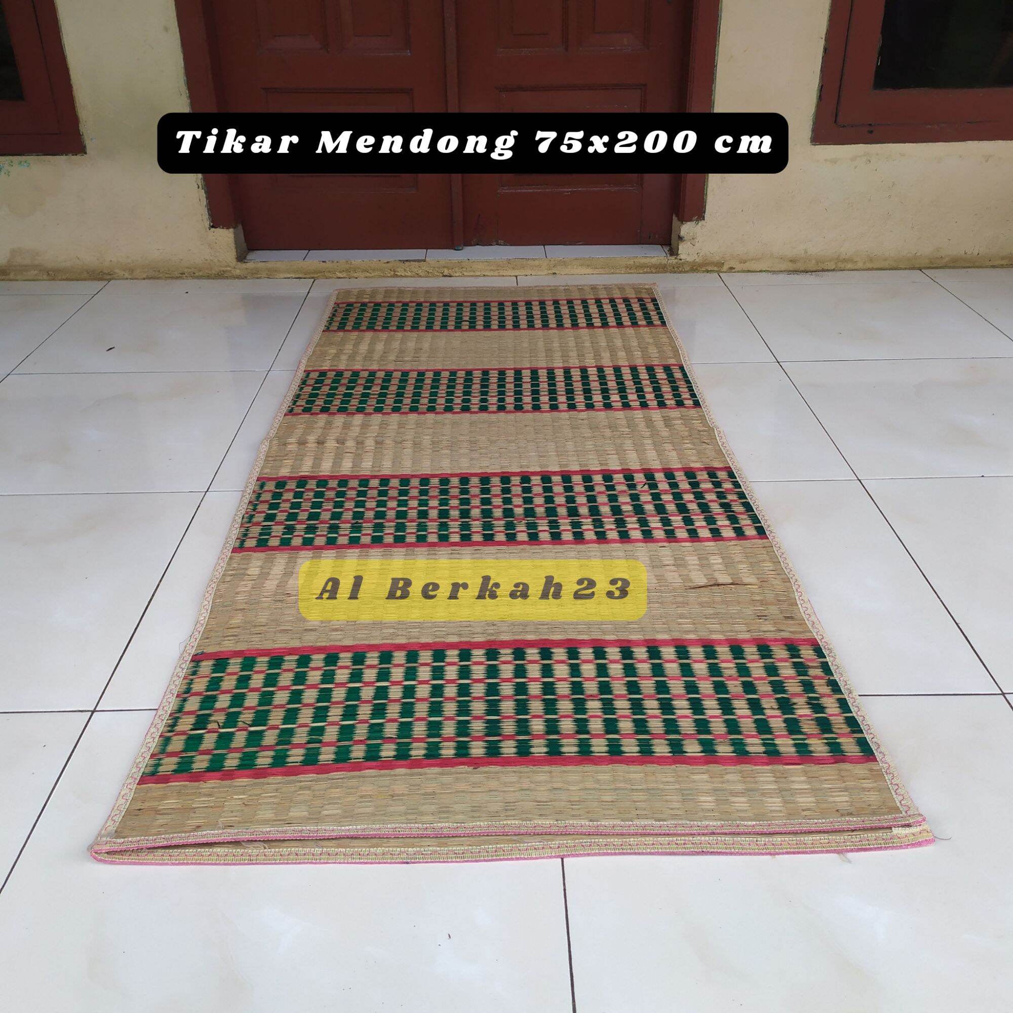 Tikar samak lipat Mendong 150x200cm / 75x200 cm Tikar lantai mendong tradisonal khas tasikmalaya anyaman rapih
