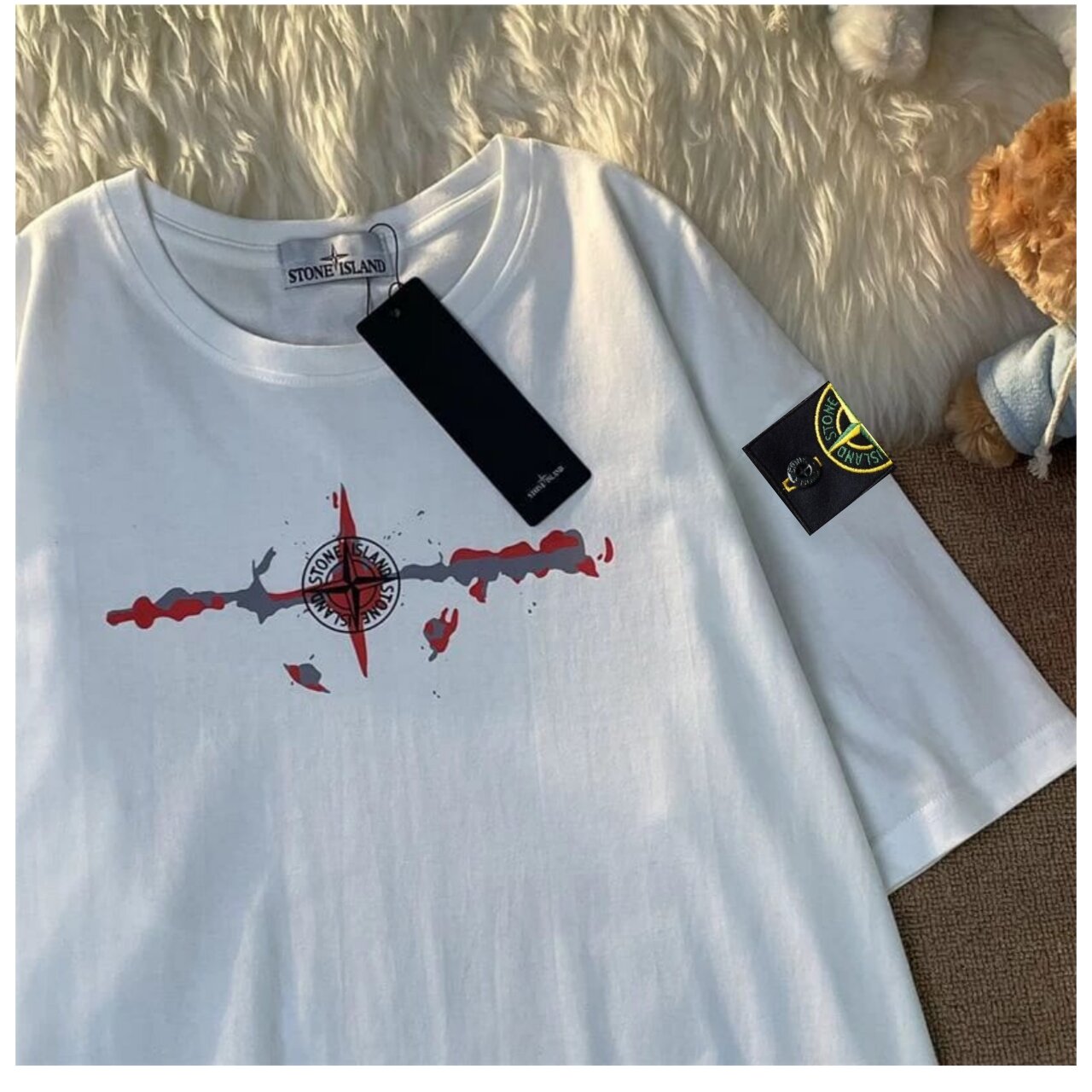 T-SHIRT STONE ISLAND FULLTAG REALPIC 1:1 Oversized Graphic Print T