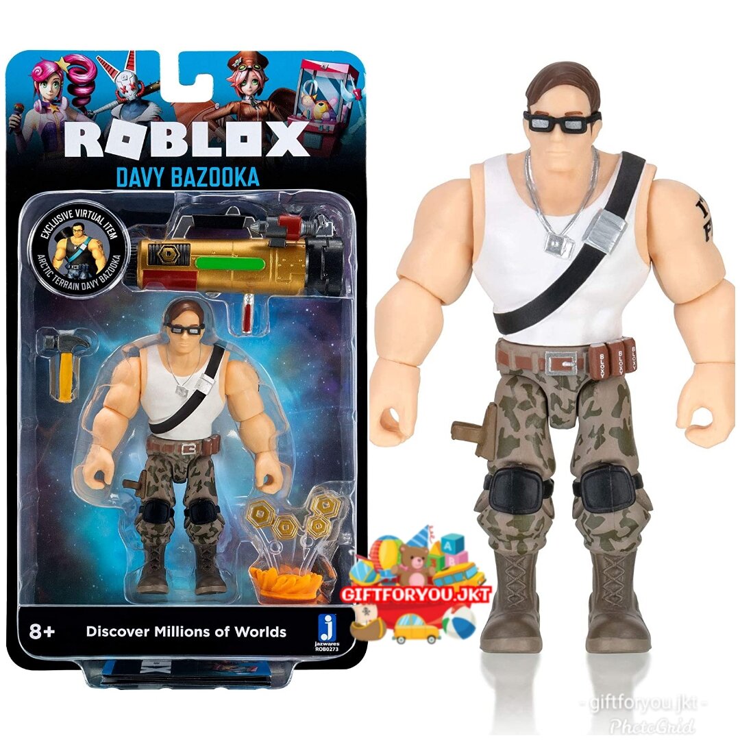 Roblox Imagination Collection Davy Bazooka Action Figure Pack