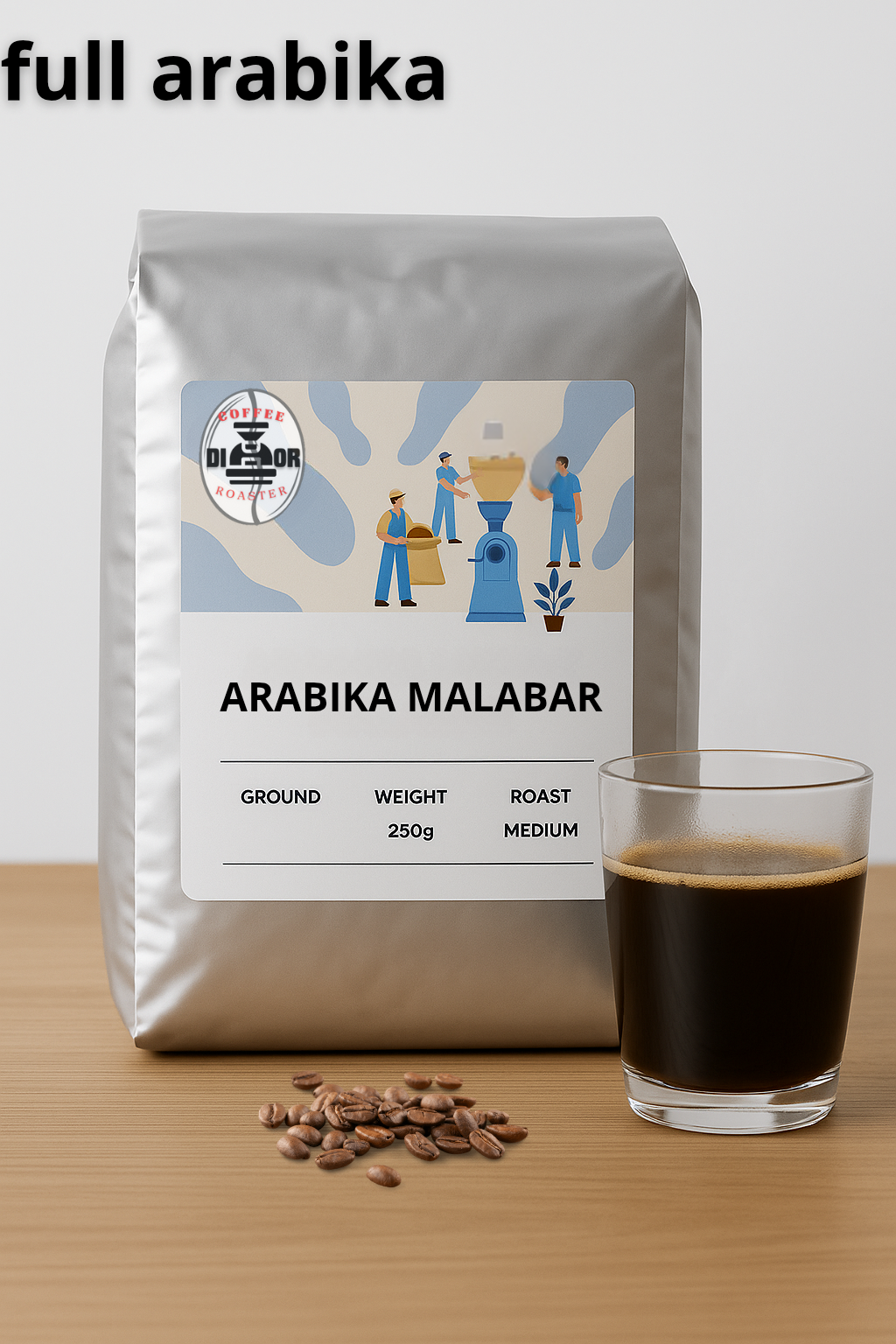 Commerical quality Arabica coffee beans weight 1kg