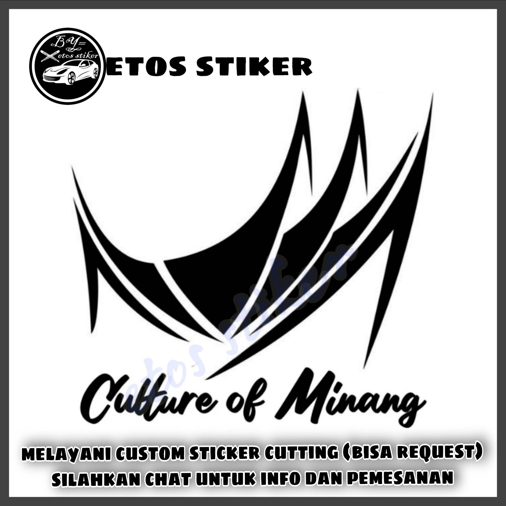 Stiker Culture Of Minang Sticker Cutting Mobil Motor Laptop Stiker