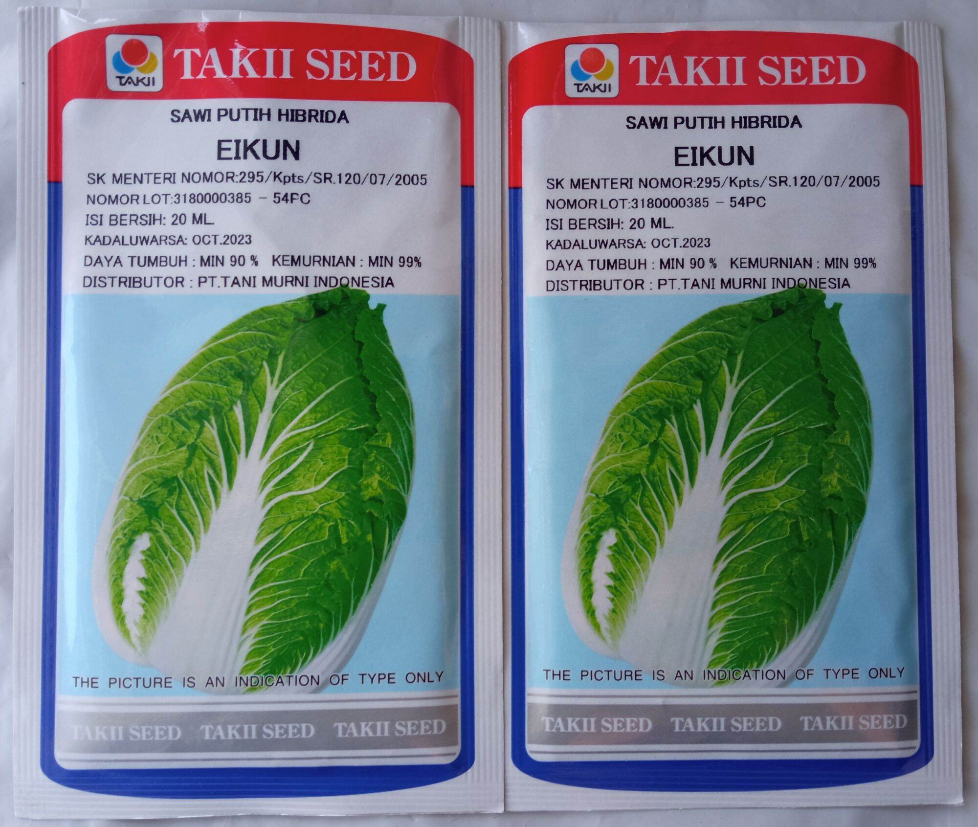 Benih Sawi Putih Hibrida Eikun 20 Gram Takii Seed Lazada Indonesia