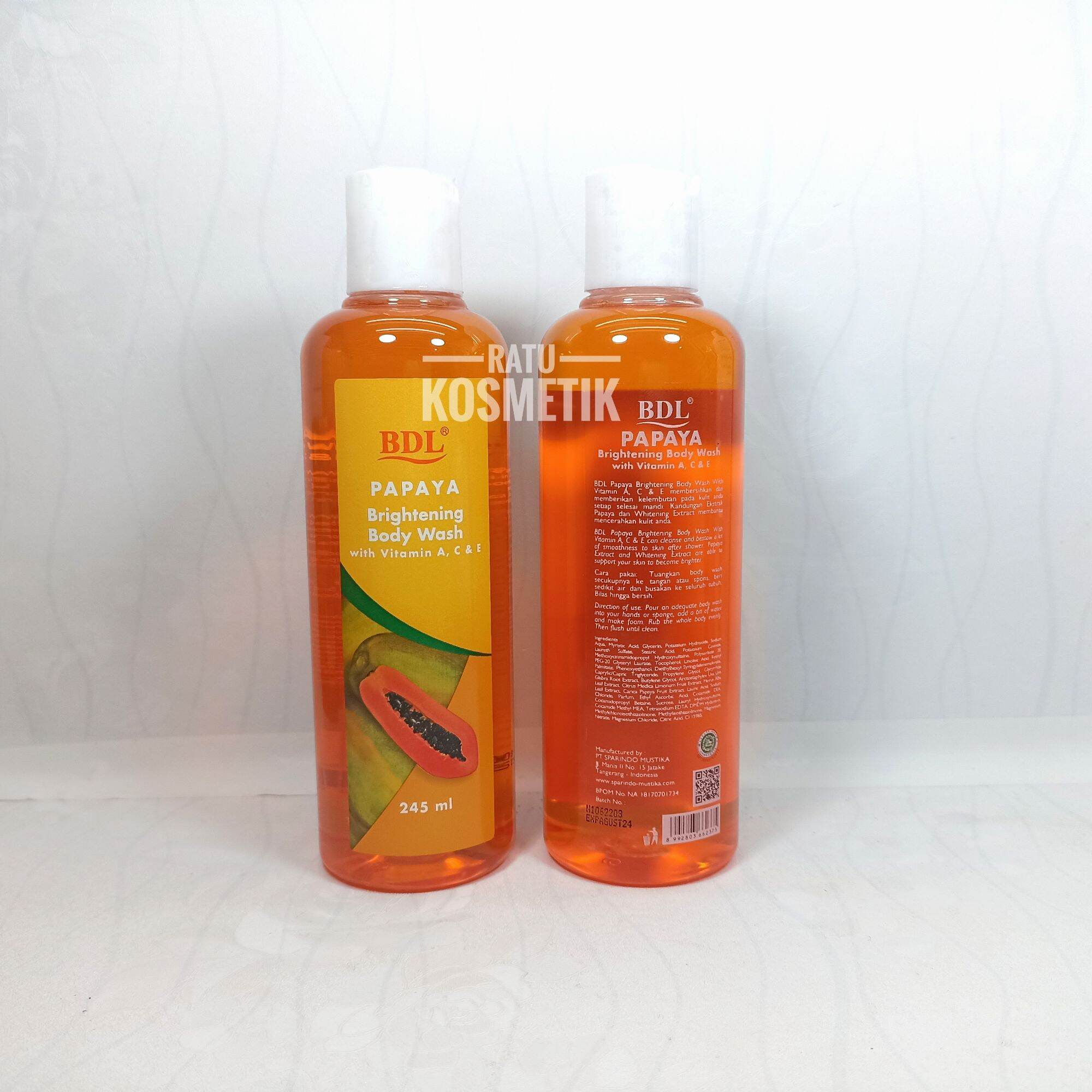 BDL PAPAYA BRIGHTENING BODY WASH 245 ML Lazada Indonesia
