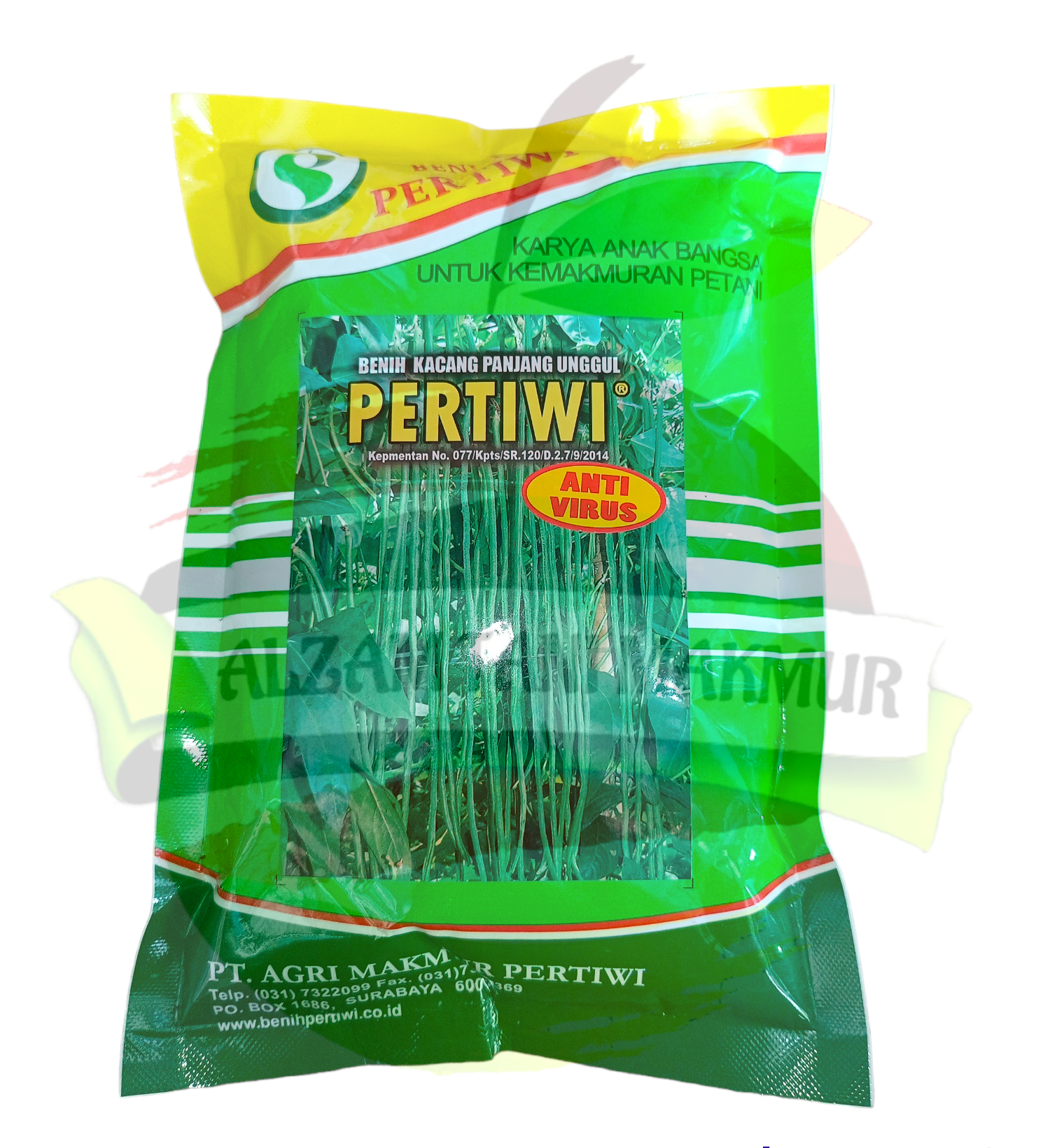 Benih Kacang Panjang PERTIWI isi 500gr Pertiwi - Merek Benih Pertiwi Harga 127,500 rupiah*Gratis Ongkir