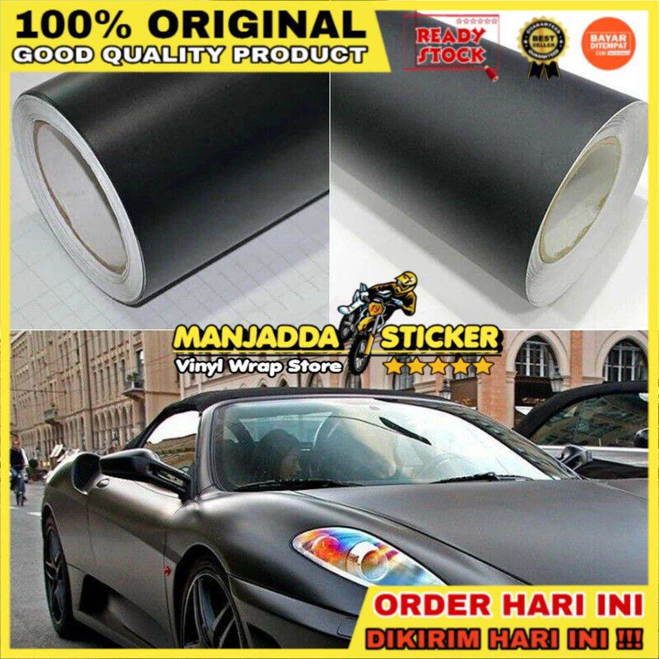 Sticker Hitam Doff Merk Oracal Lebar Cm Lazada Indonesia