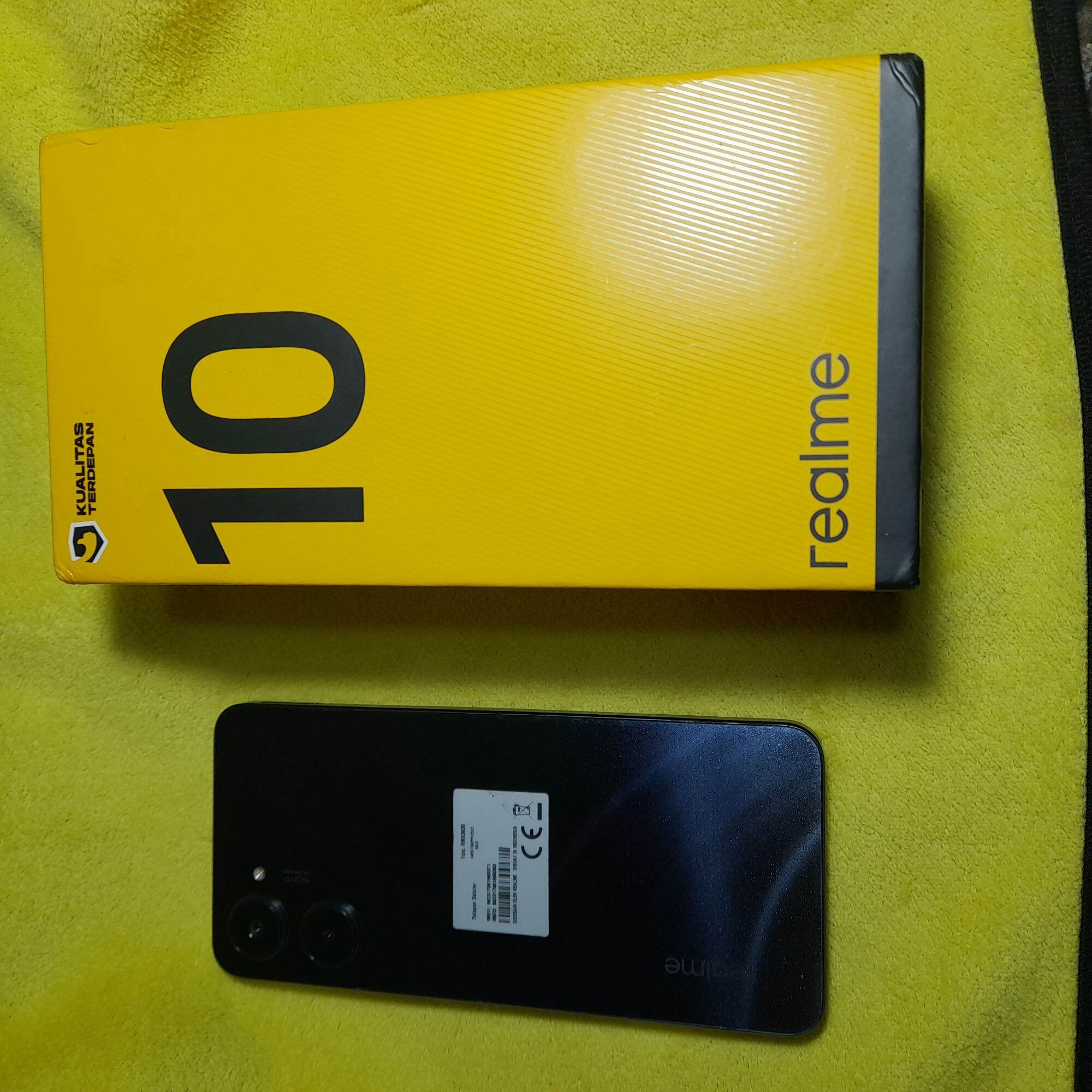 Hp Realme 10 Ram 8/256Gb Fulset Komplit Harga 1,450,000 rupiah*Gratis Ongkir