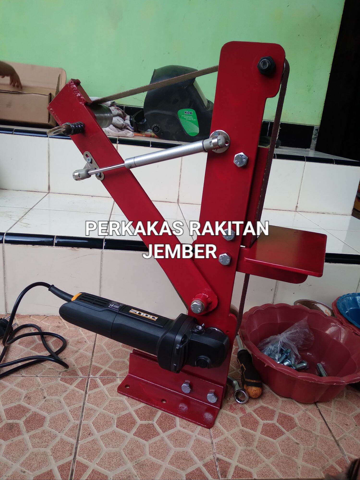 Mesin belt deals grinder