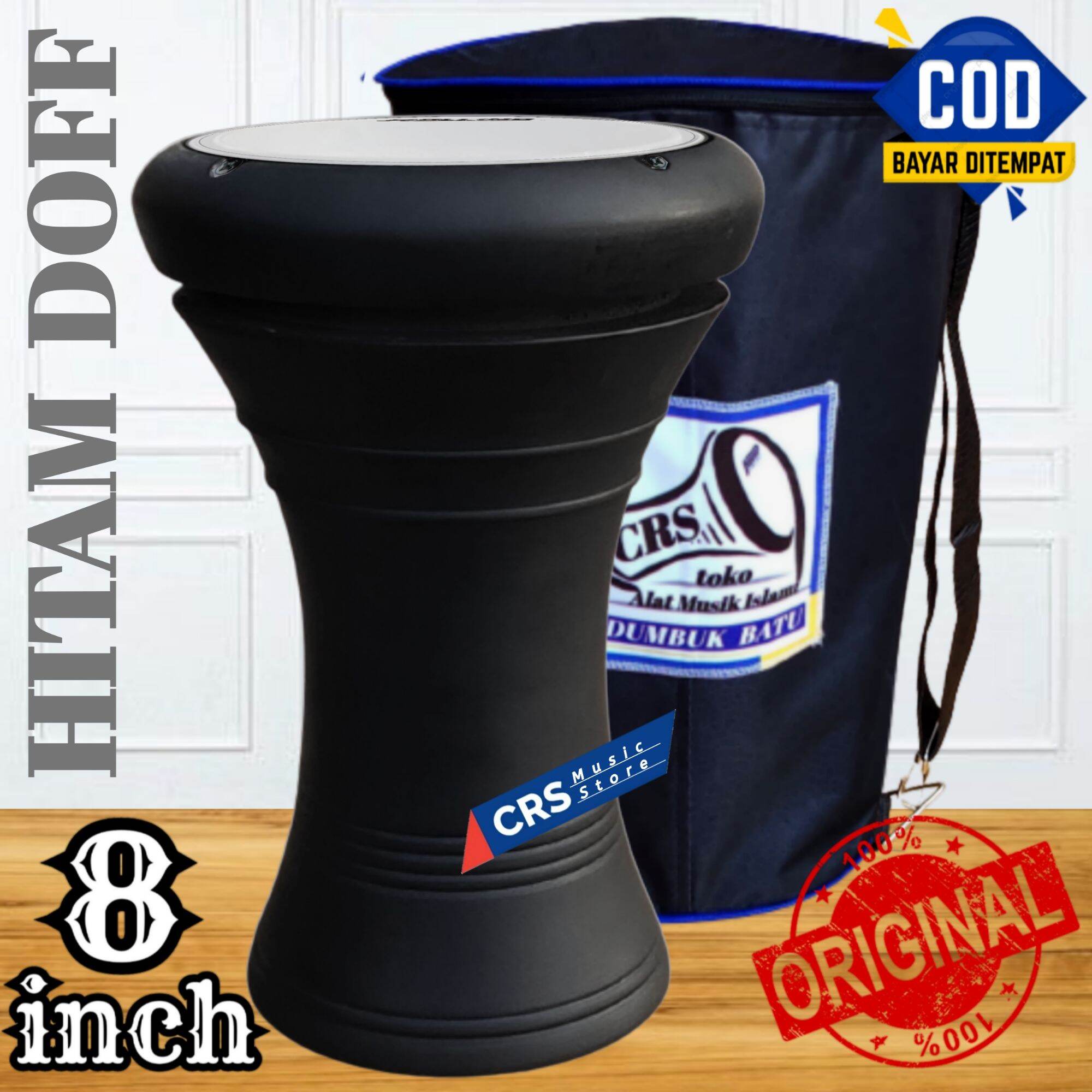 Darbuka Kayu Gendang 8 inch Hitam Doff Rolling Putih Lazada Indonesia