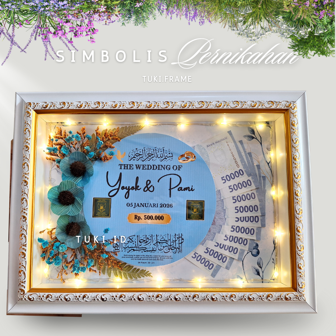Rustic 3D dowry frames Gold List/3D frames/pernikahan drop frames/pernikahan symbolic dowry frames/3D…