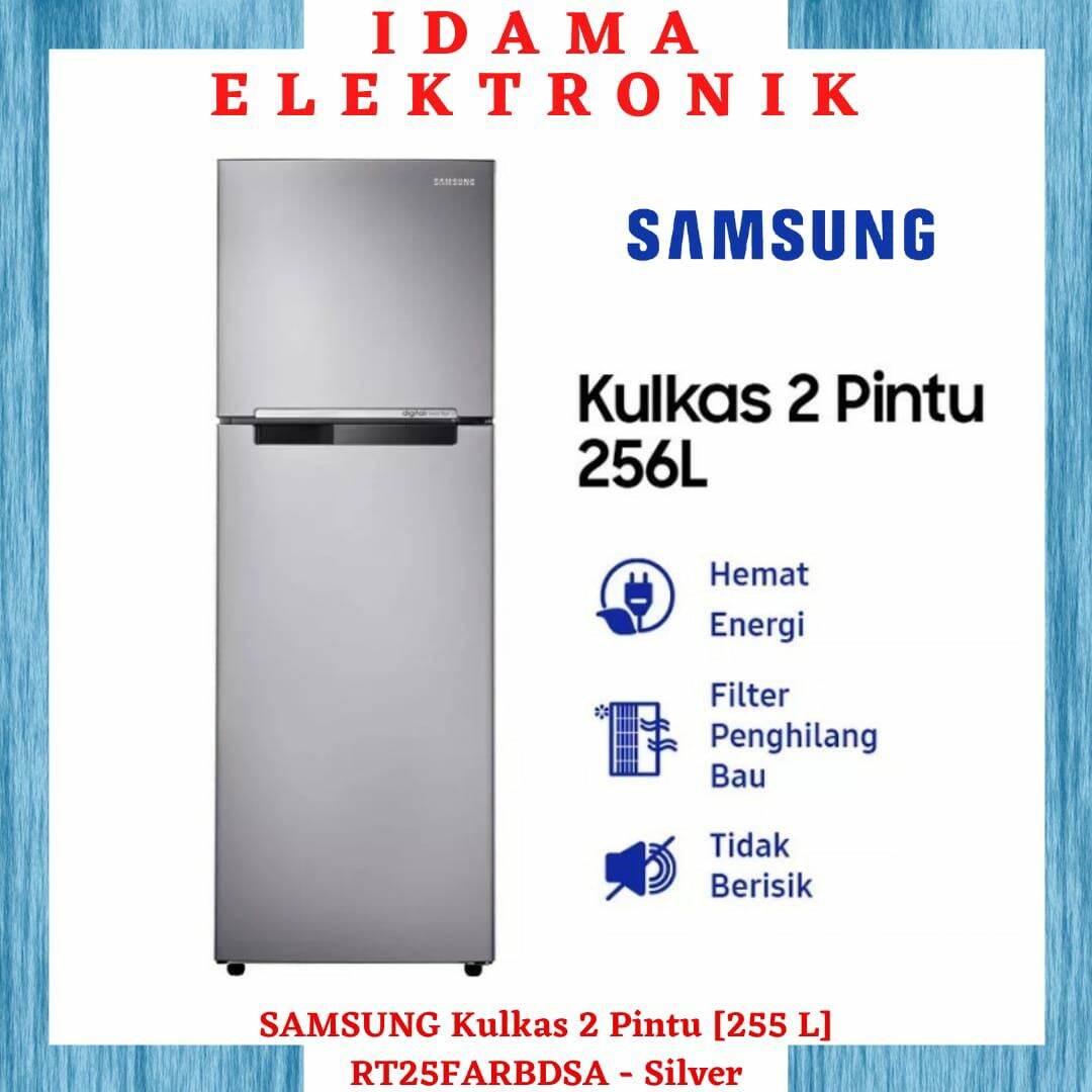 SAMSUNG Kulkas 2 Pintu [255 L] RT25FARBDSA - Silver | Lazada Indonesia