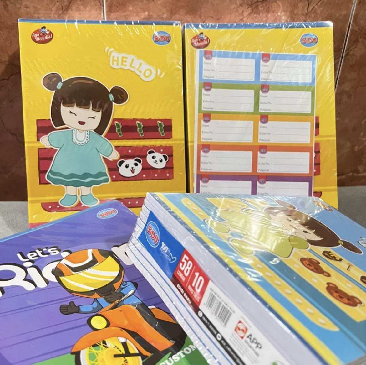 BUKU TULIS SIDU SINAR DUNIA 38 dan 58 Lembar
