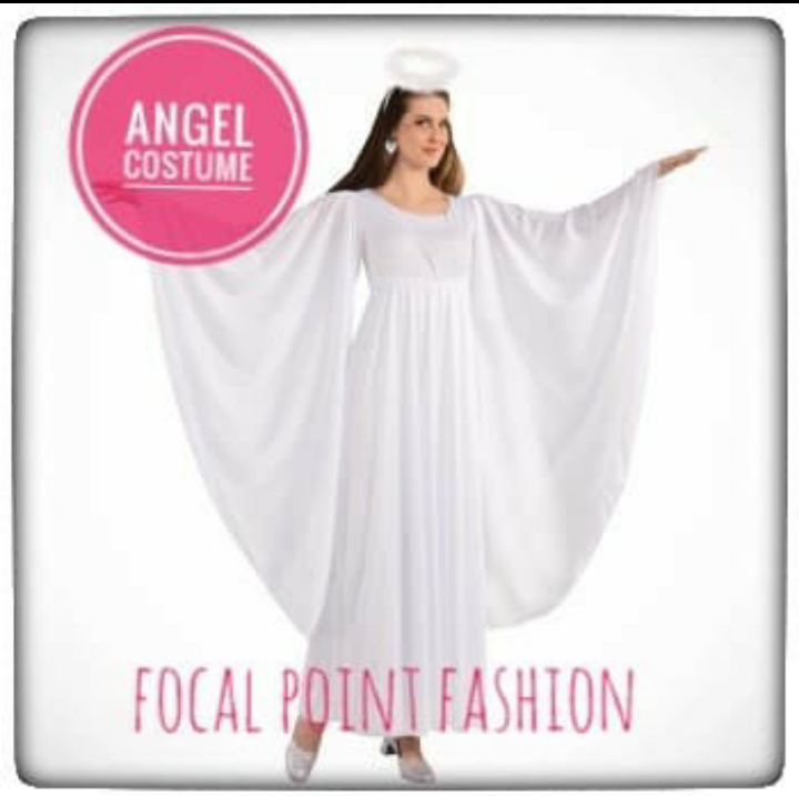 Kostum Angel Malaikat Wanita Dewasa Biblical Religious Nativity Costume ...