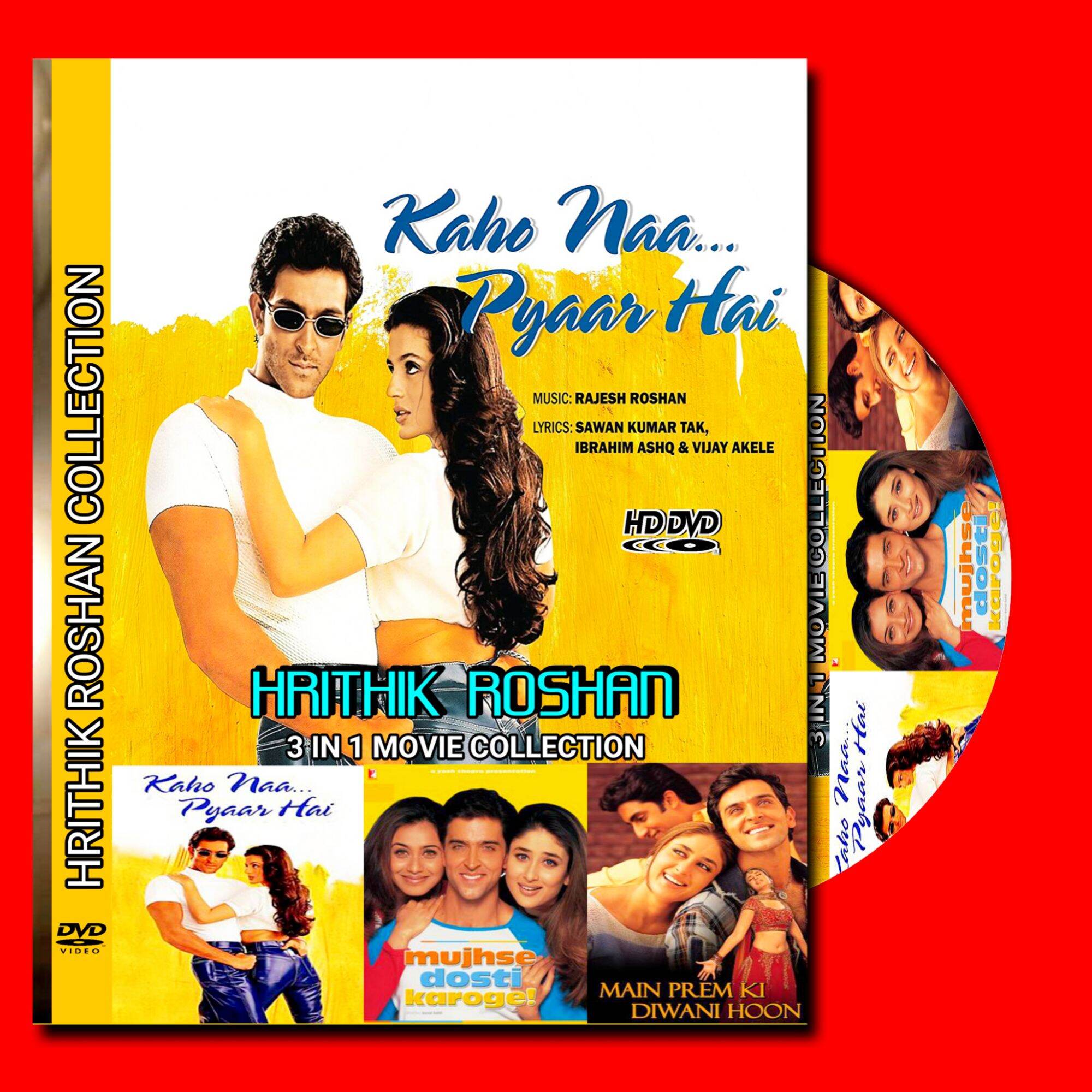 kaset Dvd film Hrithik Roshan Lengkap Sub Indonesia-film Kaho Naa pyaar