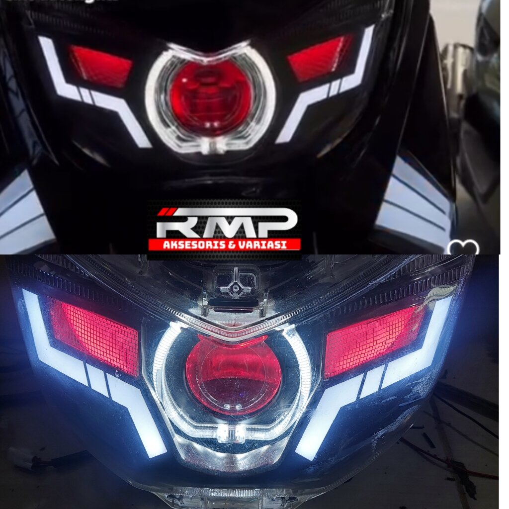 HEADLAMP CUSTUME NMAX OLD BILED LAMPU DEPAN NMAX LAMA CUSTUME Lazada
