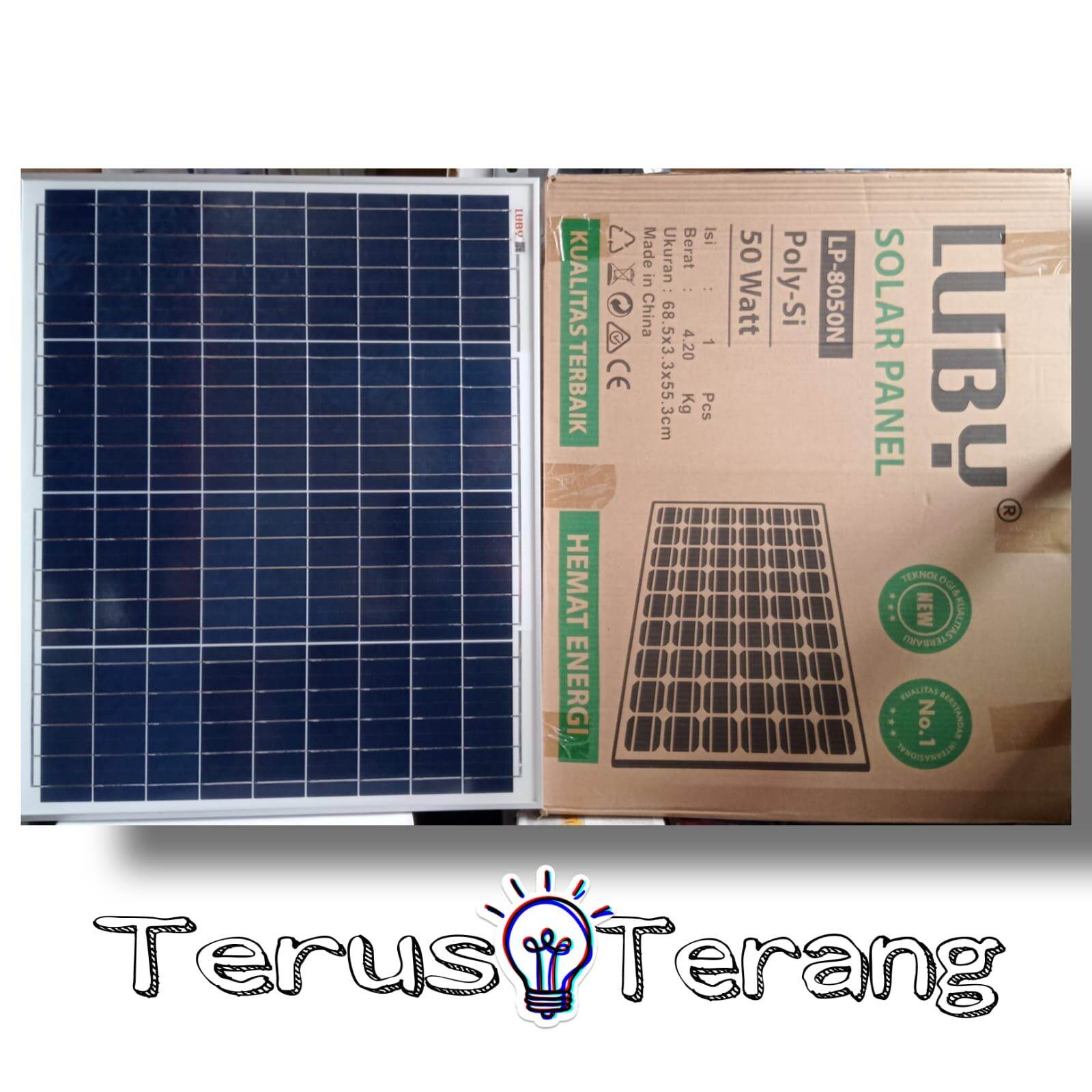 solar panel panel surya papan solar solar cell luby 50wp/watt Lazada Indonesia