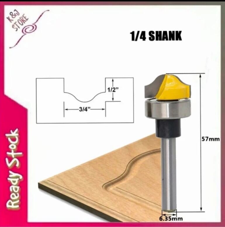 Router Profil Kayu Mata Profil Panel Pintu Ogee Groove Router Bit Shank Mata Profil Kayu