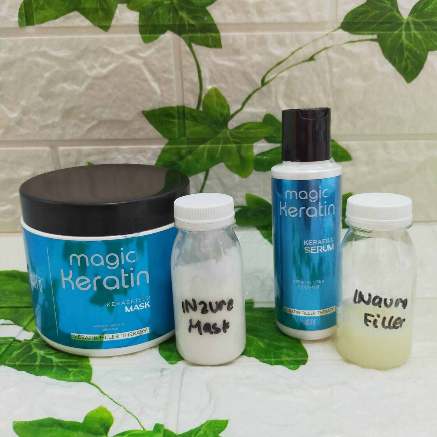 1 SET Inaura Magic KERATIN TREATMENT Filler Therapy Serum + Mask ...