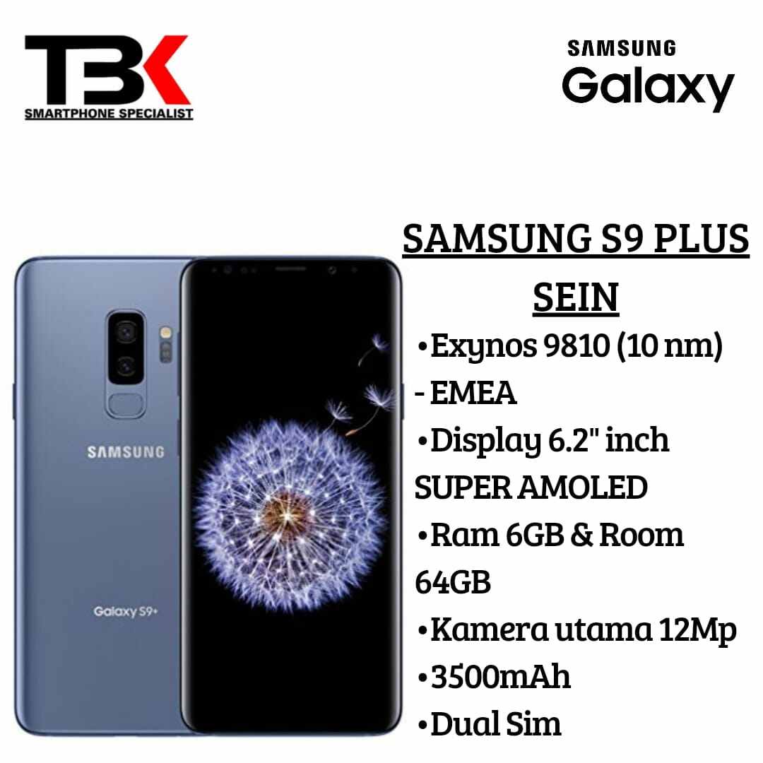 SAMSUNG S9 PLUS 6/64GB SECOND ORI EXSEIN Harga 1,600,000 rupiah*Gratis Ongkir